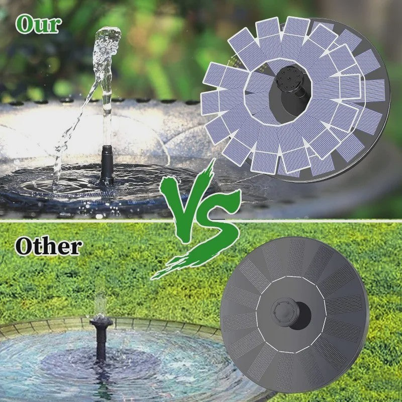 Drijvende Solar Fontein Pomp Kit met 6 Sproeiers - Tuindecoratie voor Vijvers