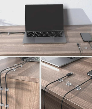 50 Stuks Kabel Organizer Clips - Kabelmanagement & Snoerhouder voor Bureau, Wandmontage & Opladen