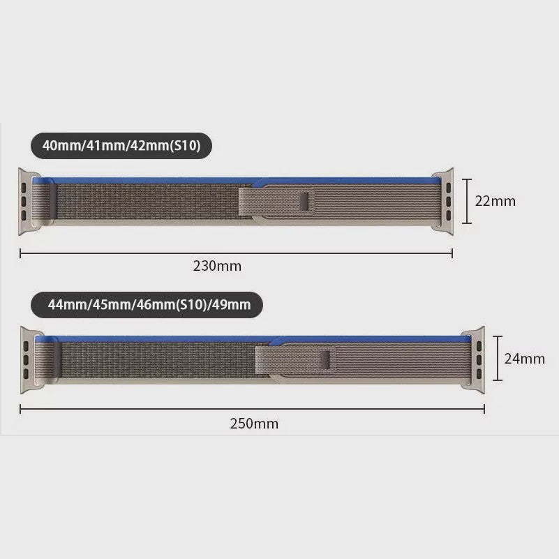 Trail Loop Band voor Apple Watch Ultra, Series 1-11, SE - 40mm t/m 49mm