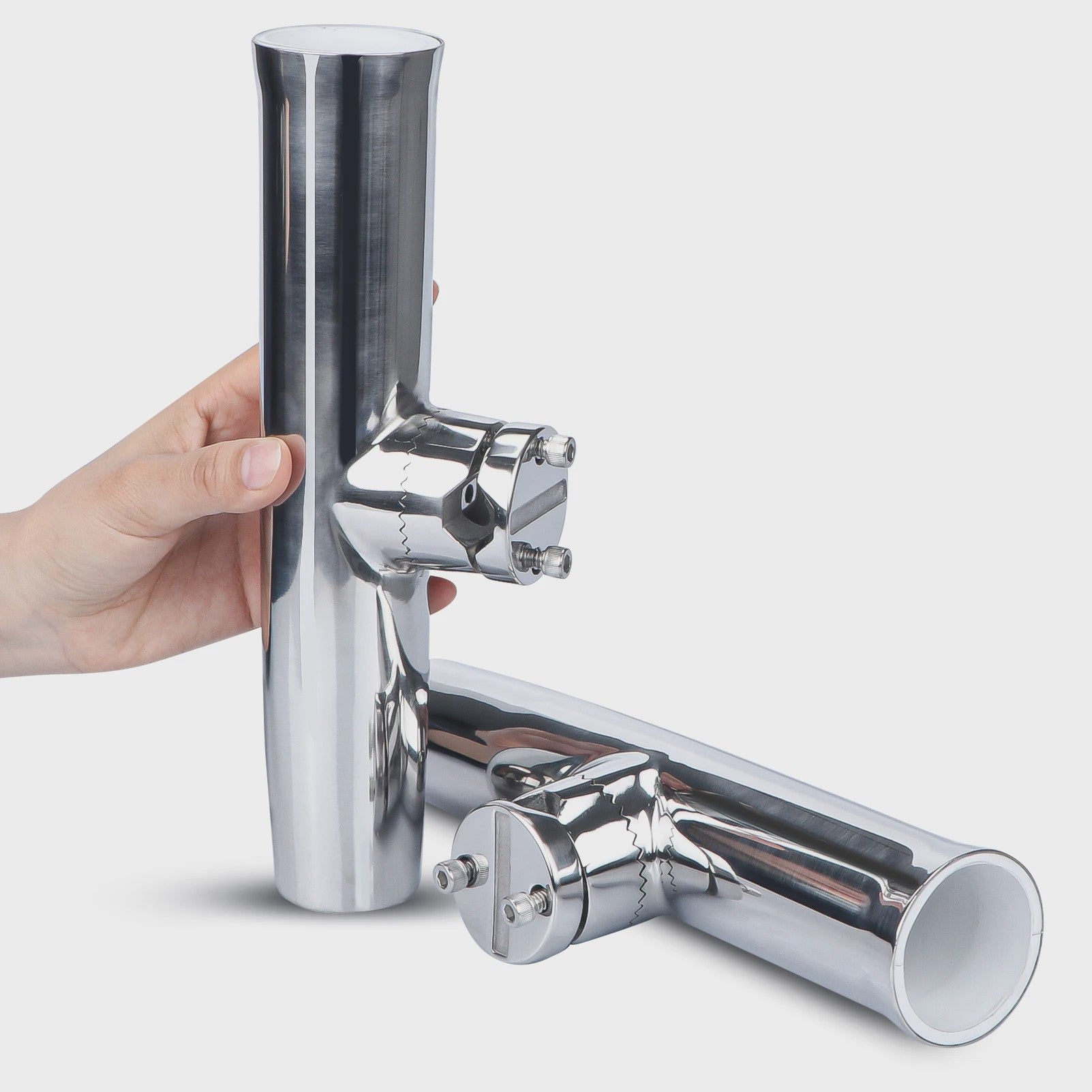RVS Hengelhouder met Klembevestiging voor Rail - Marine Boot Accessoire
