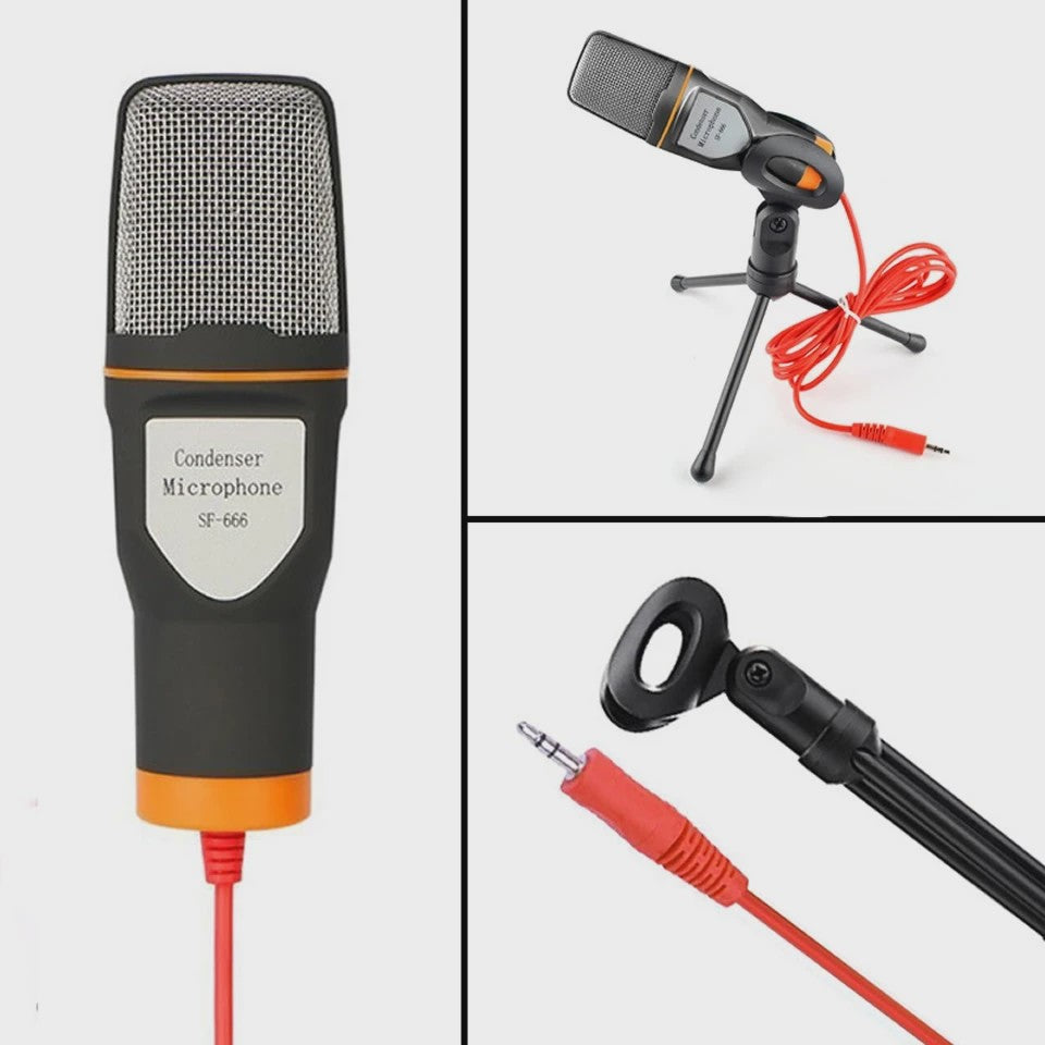 Professionele Condensator Microfoon voor PC, Karaoke & Live Streaming