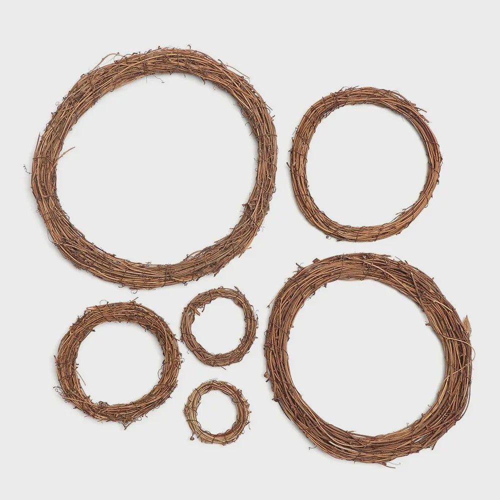 Natuurlijke Rotan Krans - 8-30cm - Kerst, Feest & Decoratie