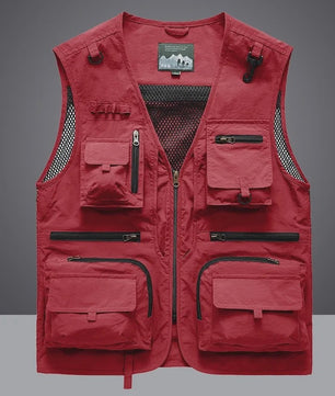 Tactisch Vest Heren - Veelzijdige Werk- en Fotovest met Mesh en Zakken