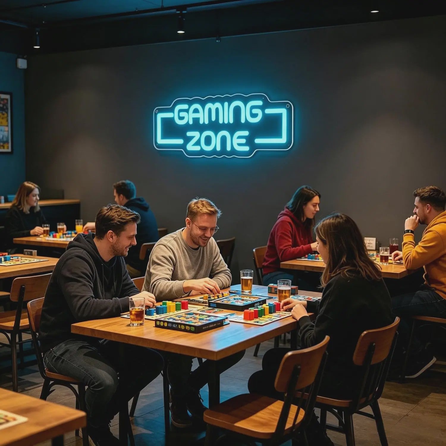 Gaming Zone LED Neon Sign - Dimbare USB Wanddecoratie voor Gamekamer