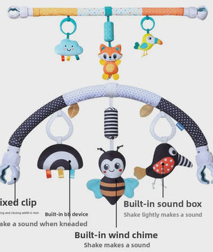 Baby Speelboog voor Kinderwagen & Reiswieg - Interactief & Verstelbaar Speelgoed