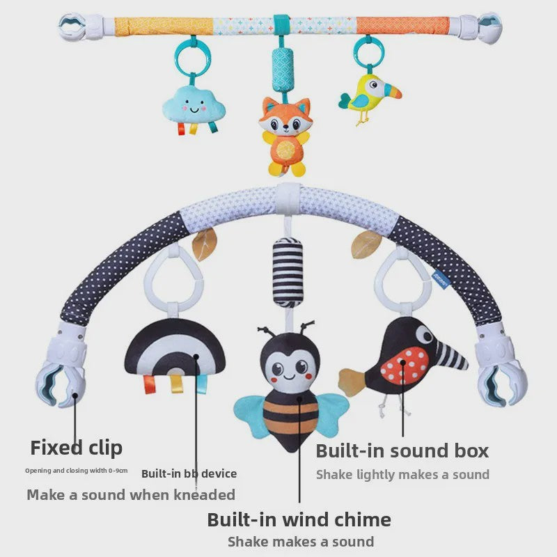 Baby Speelboog voor Kinderwagen & Reiswieg - Interactief & Verstelbaar Speelgoed