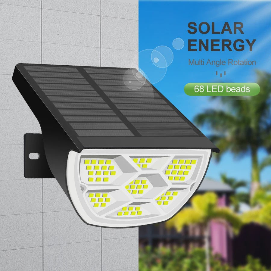 Solar Tuinspots LED (72/68) - IP65 Waterdicht, 3 Modi, Buitenverlichting