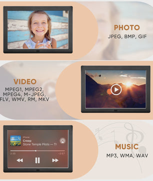 32GB Smart Digital Photo Frame 8'' Digital Photo Frame With Remote Control With 1280x800 IPS HD Touch Screen Wall Mountable