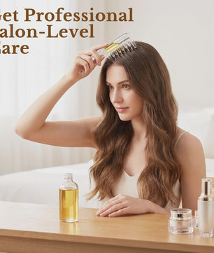 Essentiële Olie Applicator Kam: Stimuleer Haargroei & Hoofdhuidmassage