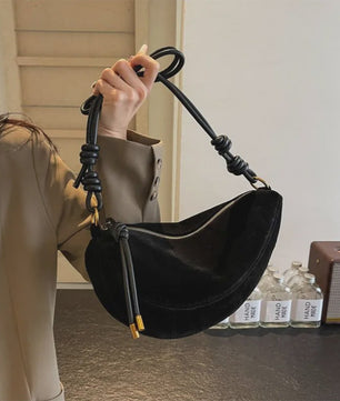 Trendy Kunstsuède Schoudertas Dames - Onderarm & Crossbody Tas
