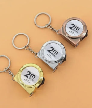 Mini Rolmaat Sleutelhanger 2 Meter - Compact Meetlint voor Huis, Hobby & Handwerken
