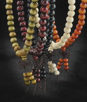 Natuurlijke Sandelhout Gebedskralen Armband - 108 Kralen voor Meditatie & Mannen/Vrouwen