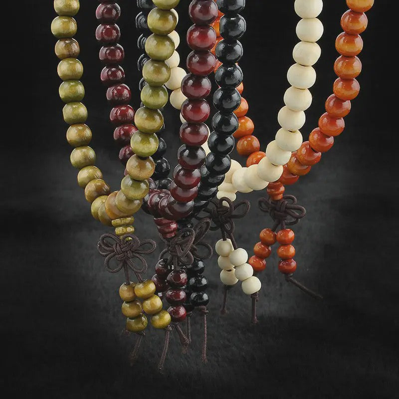 Natuurlijke Sandelhout Gebedskralen Armband - 108 Kralen voor Meditatie & Mannen/Vrouwen