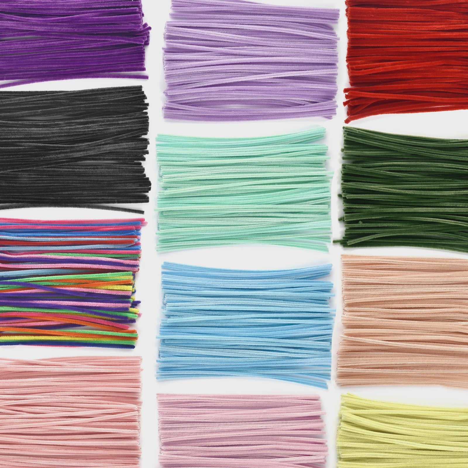 100 Stuks Chenille Stelen - Flexibele Knutseldraad voor Creatieve DIY Projecten