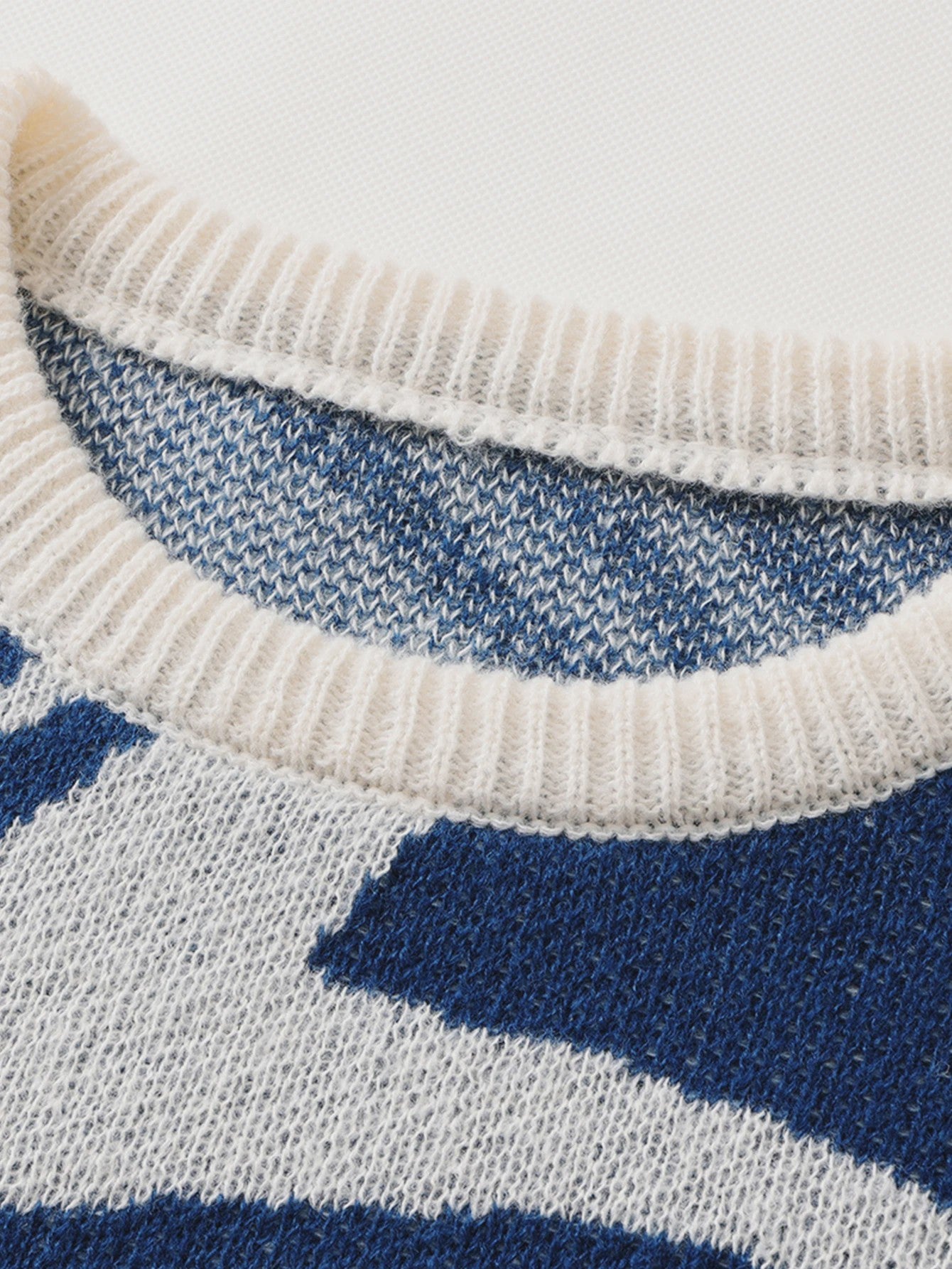 Herfst & Winter Heren Trui met Maze Jacquard Patroon - Ronde Hals