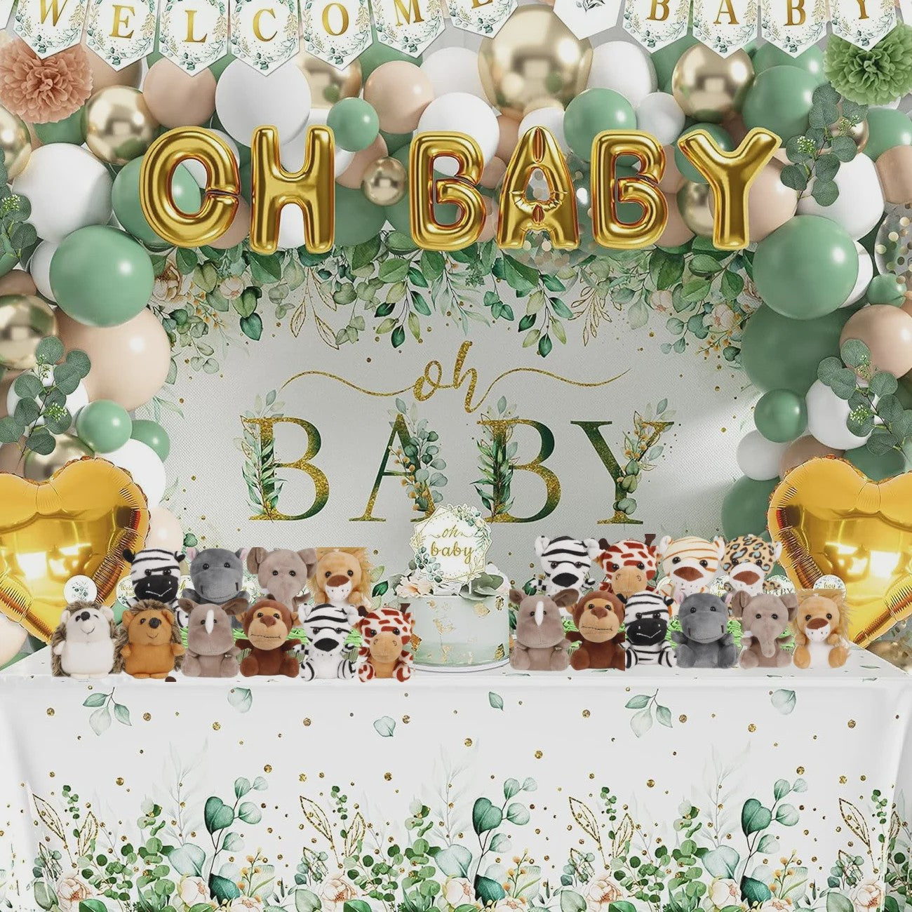 12-36 Stuks Kleine Safari Knuffeldieren - 12cm Jungle Dieren Pluche Speelgoed voor Feestjes & Cadeaus