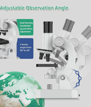 Krachtige 4800x HD Microscoop voor Studenten en Kinderen - Educatief Lab Geschenk