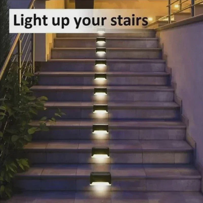 Solar LED Verlichting voor Buiten - Waterdichte Tuinlampen voor Trappen, Terras & Dek