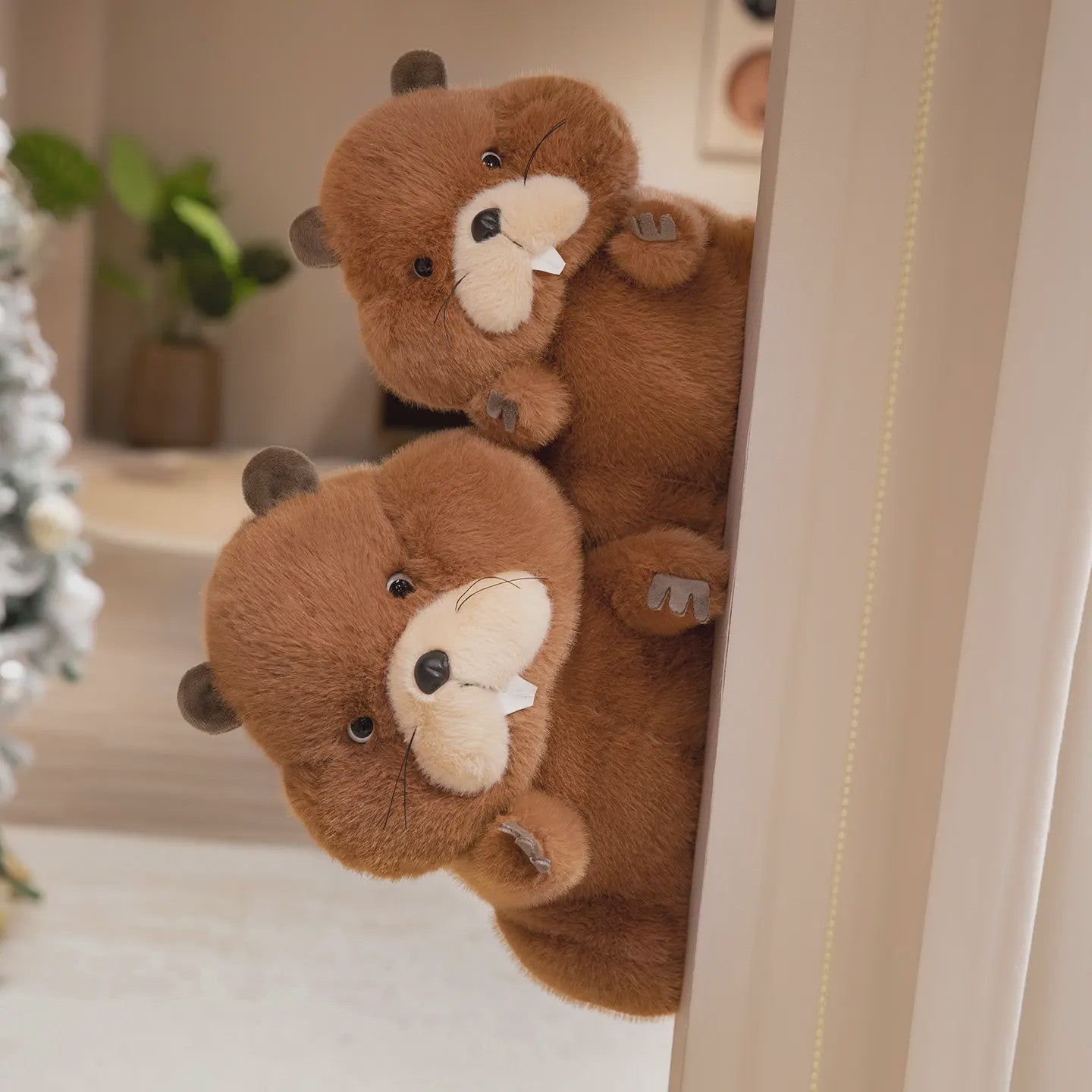 Pluche Bever Knuffel - Zachte Pluche Bever Speelgoed voor Kinderen - Diverse Maten