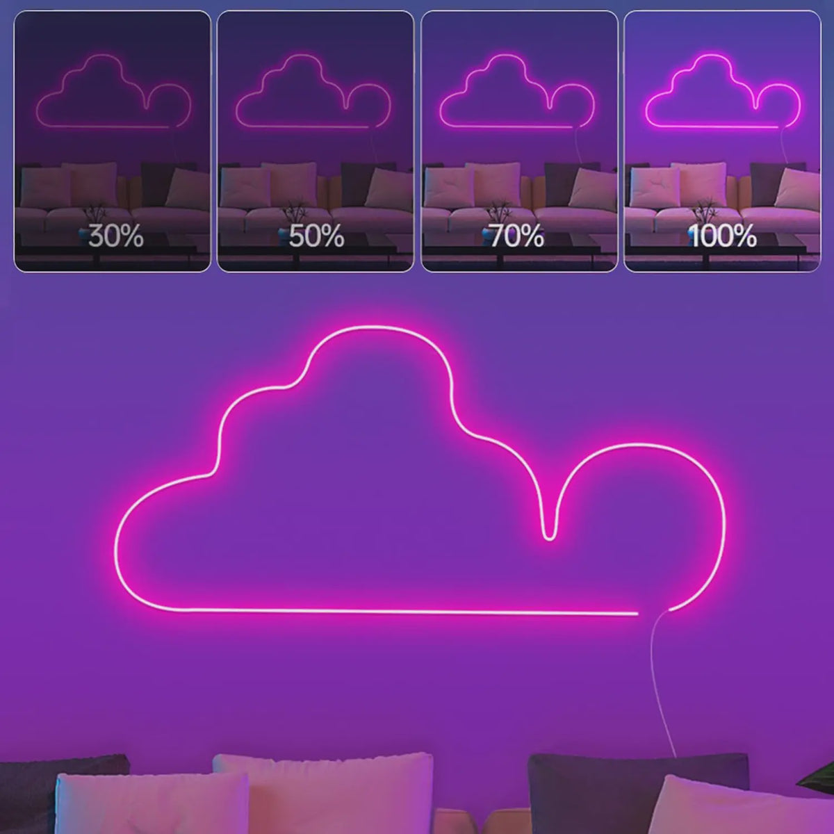 RGB LED Neon Strip Waterdicht met APP & Afstandsbediening - Slimme WIFI & Alexa Compatibel