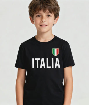 ITALIA Simple Kids T-Shirt Italy Memorial Clothing Boys and Girls Casual Daily Life Cotton Shirt Children O-neck Hot Sale Tops