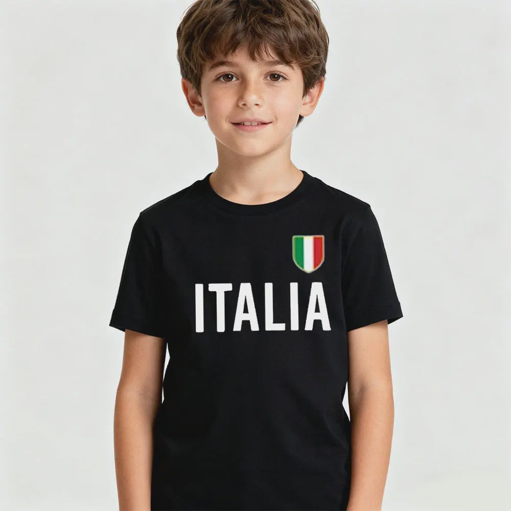 ITALIA Simple Kids T-Shirt Italy Memorial Clothing Boys and Girls Casual Daily Life Cotton Shirt Children O-neck Hot Sale Tops