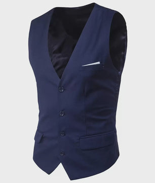 Stijlvol Heren Gilet - Slim Fit voor Bruiloft, Feest of Zakelijk