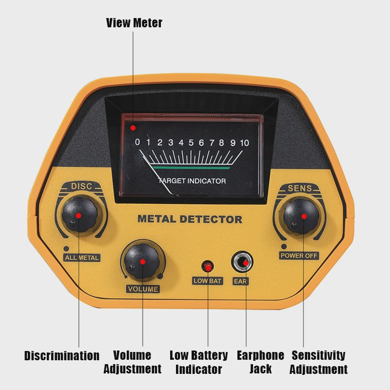 Professionele Waterdichte Metaaldetector - Verstelbaar & Gevoelig voor Schatzoeken