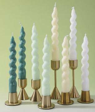 Set van 2 Gekleurde Spiraalkaarsen - Soja Was Aromatherapie Kaarsen voor Huisdecoratie & Cadeau