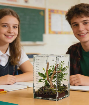 Transparant Acryl Terrarium Kweekbak voor Reptielen, Amfibieën & Spinnen
