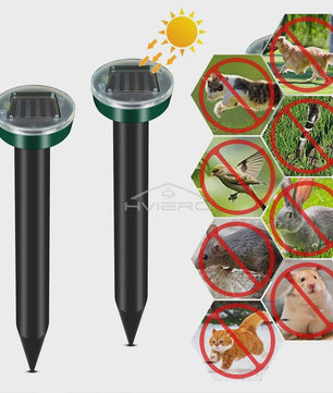 Solar Ongedierteverjager Sonic Ultrasoon - Mollen, Muizen & Knaagdieren Wekker