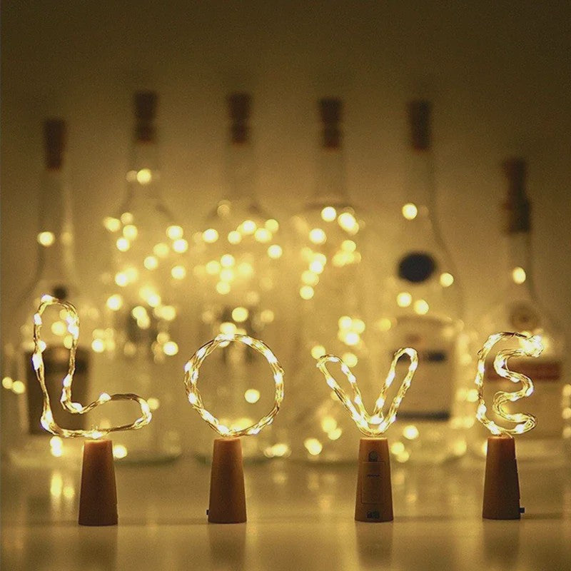Fleskurk LED Snoerlichtjes - Sfeerverlichting voor Fles, Kerst, Feest & Decoratie