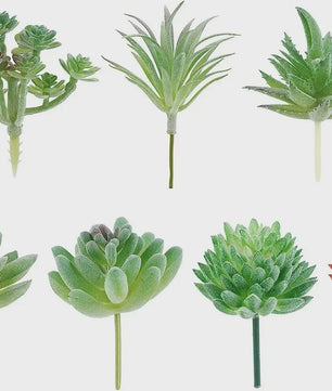 Set van 7 Kunstmatige Succulenten - Realistische Nep Plantjes voor Decoratie