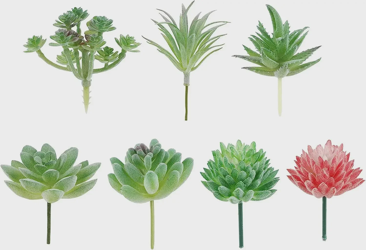 Set van 7 Kunstmatige Succulenten - Realistische Nep Plantjes voor Decoratie