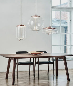 Moderne Glazen LED Hanglamp - Stijlvolle Verlichting voor Woonkamer, Keuken & Bar