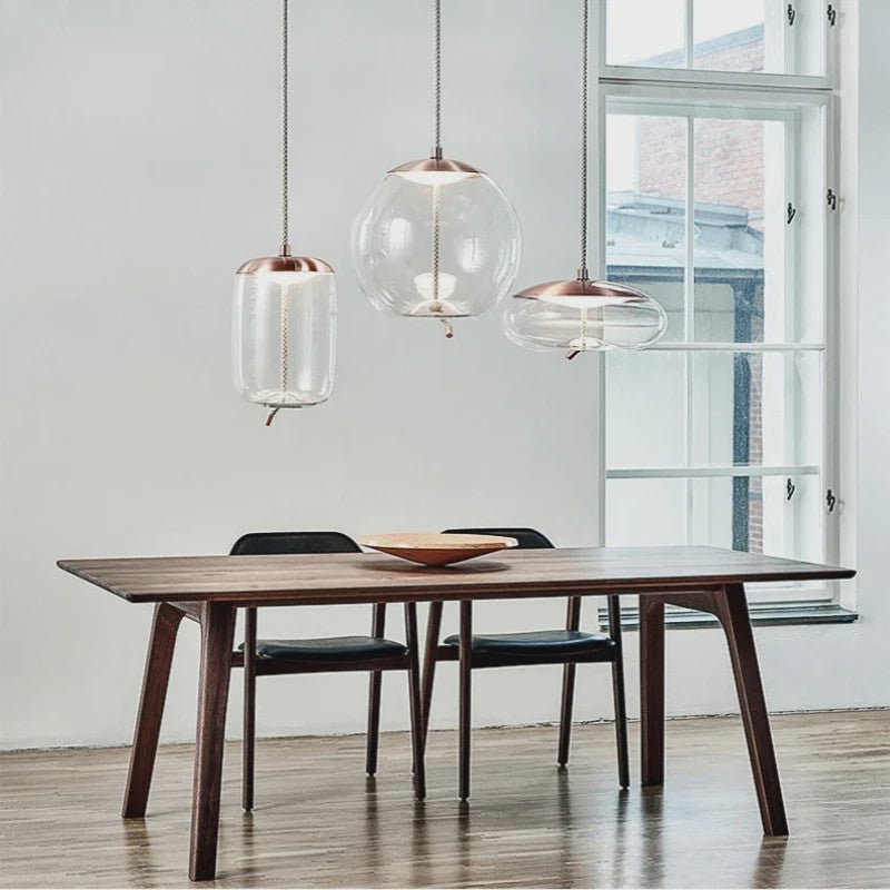 Moderne Glazen LED Hanglamp - Stijlvolle Verlichting voor Woonkamer, Keuken & Bar