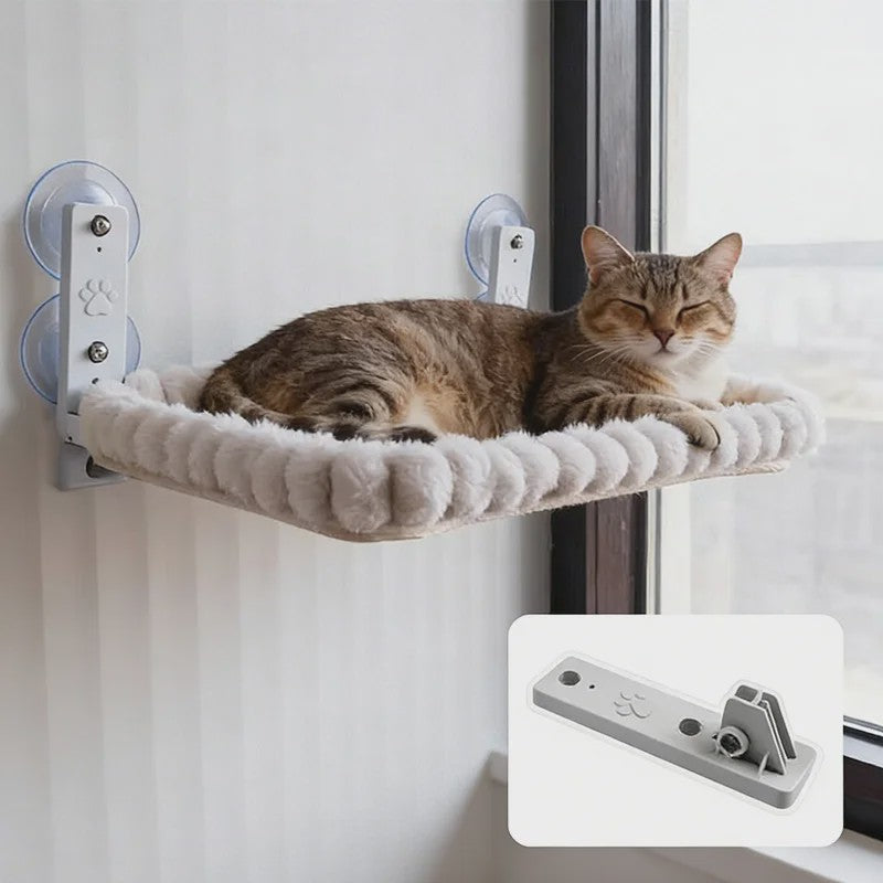 Kattenhangmat voor het Raam met Sterke Zuignappen - Comfortabele Zitplek voor Binnenkatten