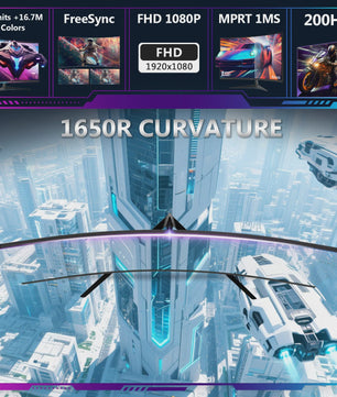 Z-EDGE 24" Curved Gaming Monitor | 200Hz, 1ms MPRT, Full HD 1080p, FreeSync, HDR