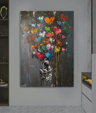 Moderne Urban Graffiti Canvas Art: Pop Art Poster voor Kantoor & Woonkamer