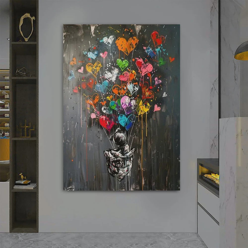 Moderne Urban Graffiti Canvas Art: Pop Art Poster voor Kantoor & Woonkamer
