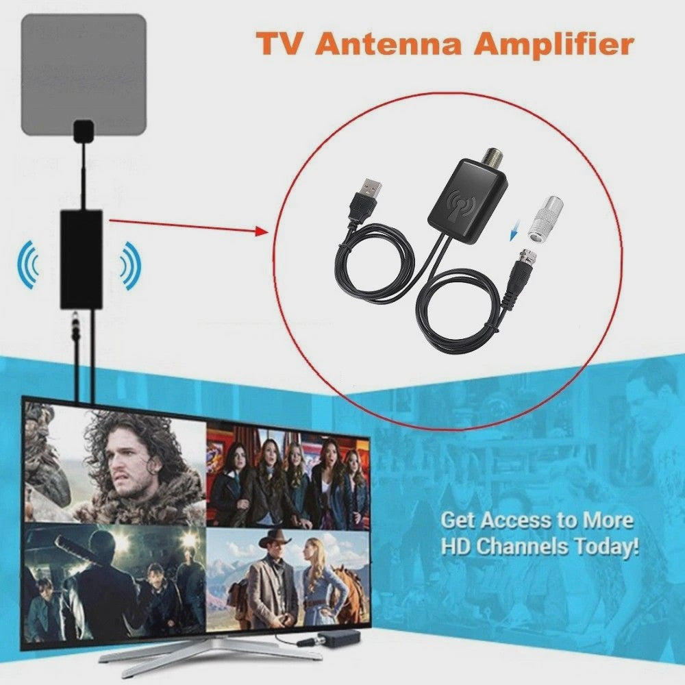 4K HD TV Antenne Versterker Signaal Booster - Verbeter Ontvangst & Stabiliteit