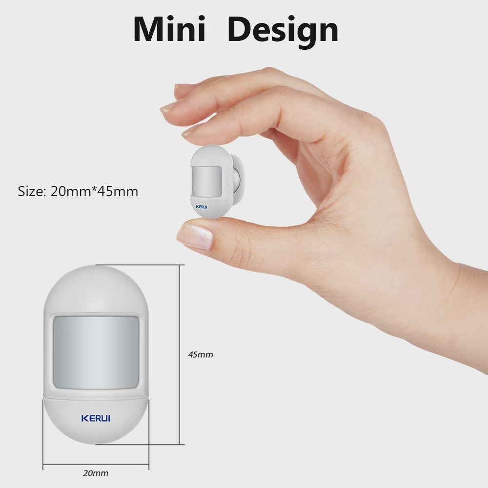 KERUI Draadloze Mini PIR Bewegingsmelder met Magnetische Voet