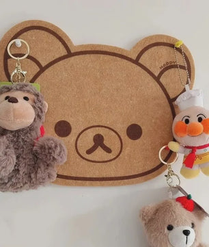 Felt Bord Beer - Decoratief Wandpaneel voor Kinderkamer