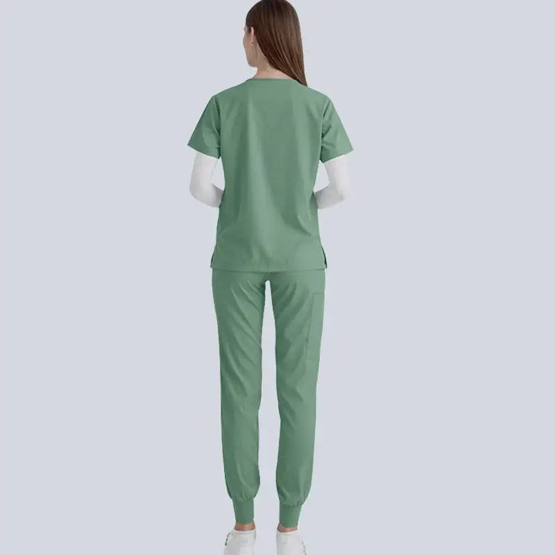 Comfortabele Dames Scrub Set - Medische Werkkleding Top & Broek