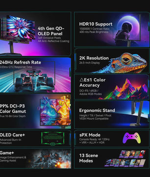 Titan Army G2785S 26.5" QD-OLED Gaming Monitor | QHD 240Hz | 0.03ms | HDR10 | Esports