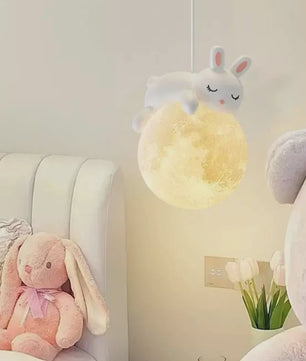 Creatieve LED Hanglamp met Cartoon Dieren - Slaapkamer & Kinderkamer Decoratie