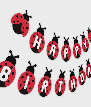 24x Lieveheersbeestje Cupcake Toppers - Rood met Zwarte Stippen - Feestdecoratie
