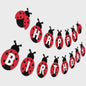 24x Lieveheersbeestje Cupcake Toppers - Rood met Zwarte Stippen - Feestdecoratie
