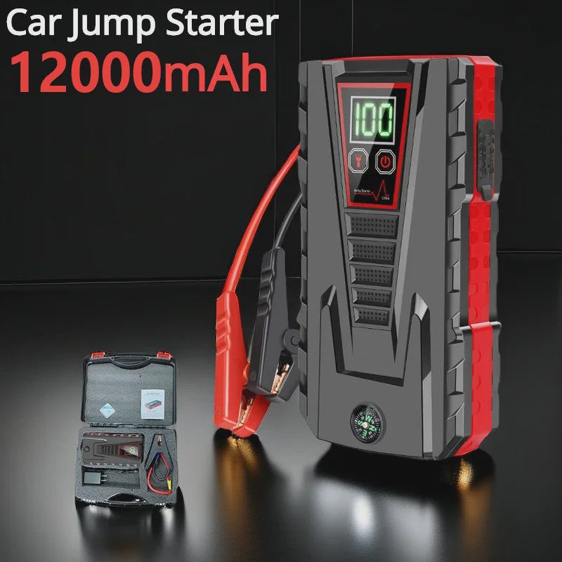 DWiusty 12000mAh Powerbank & Auto Start Booster: Start Benzine/Diesel Auto's Direct & Noodstroom