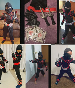 Stoer Ninja Kostuum Jongens met Spada en Shuriken - Halloween & Feest